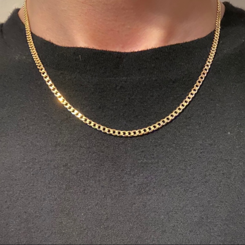 Gold Chain 14k Gold Cuban Chain 18in 3mm
